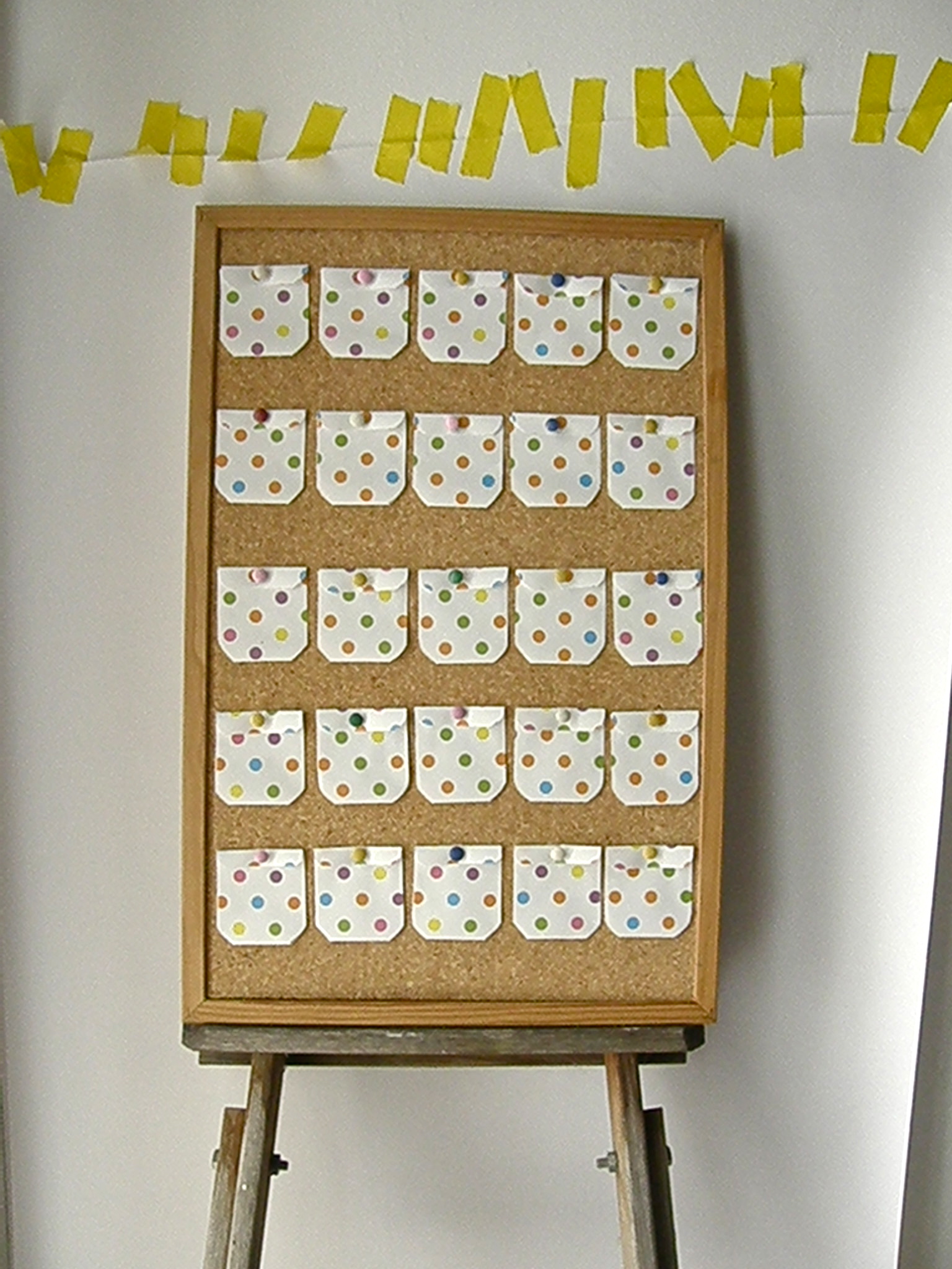 Pips Corkboard Advent Calendar