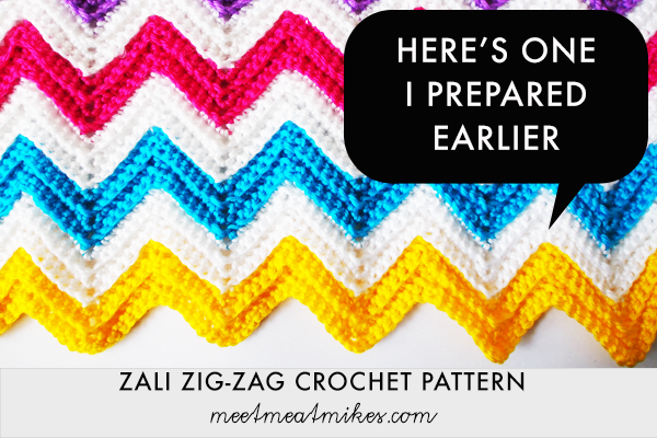 zig zag ripple blanket