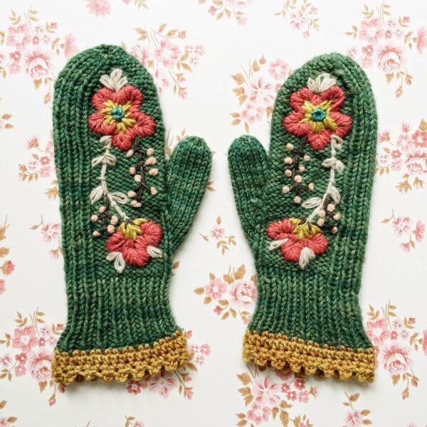dottie angel mittens