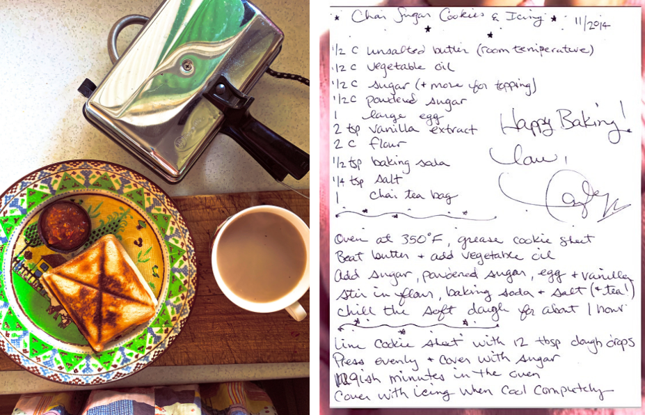 L/ Jaffle breakfast R/ Taylor Swift cookie recipe
