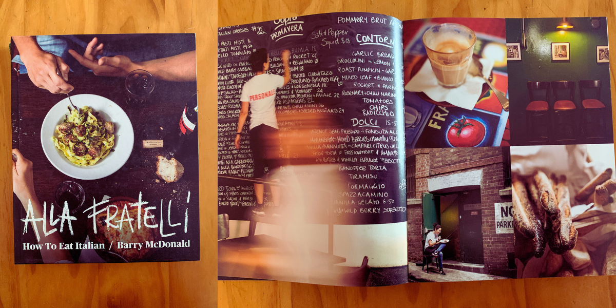 Fratelli Fresh cookbook page spreads