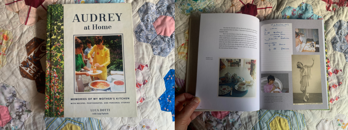 Audrey at Home Cookbook page spreads