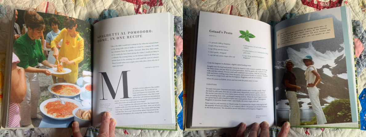 Audrey at Home Cookbook page spreads
