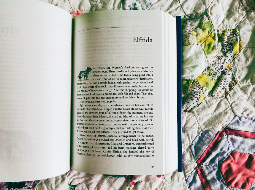 a page from Winter Solstice by Rosamunde Pilcher 