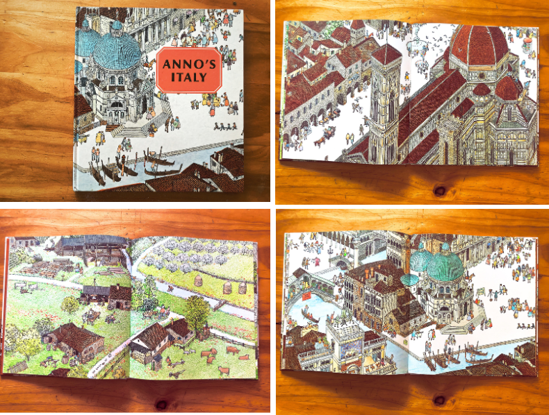 Vintage ANNO book with page spreads