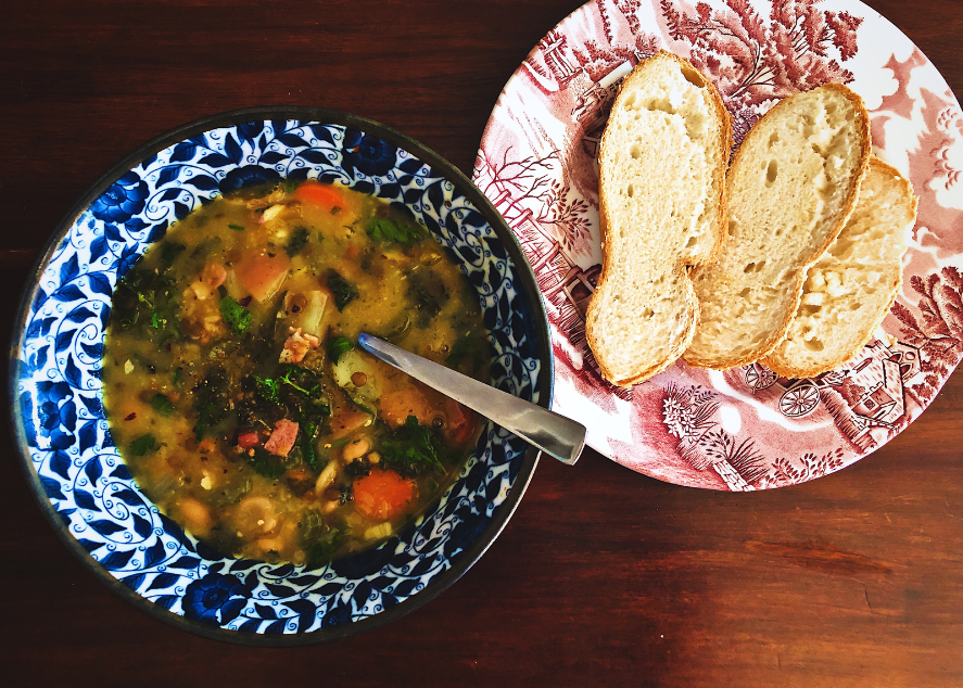 The previously mentioned Lentil, Bacon and Vegetable Soup