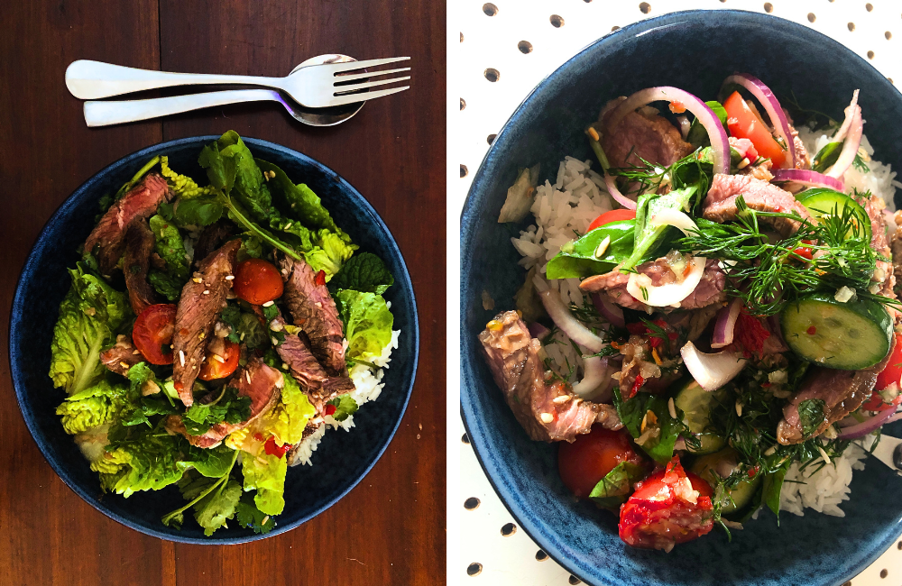Thai style Beef Salads