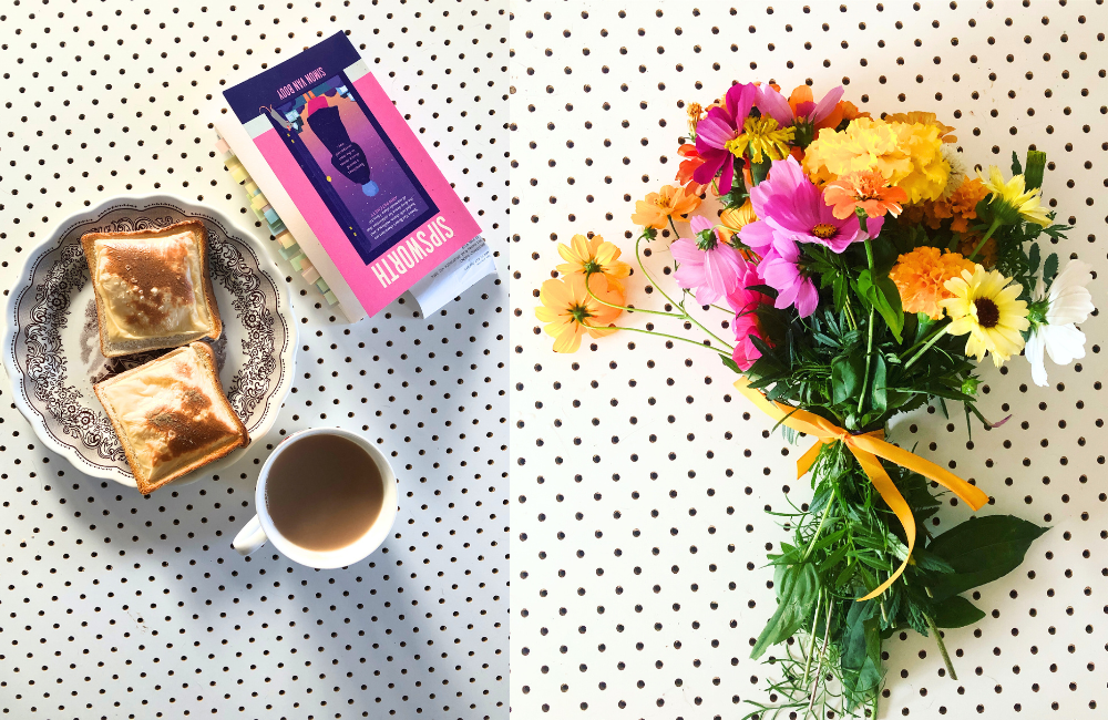 Cheese on toast with a side of Sipsworth and more flowers for June and Rin