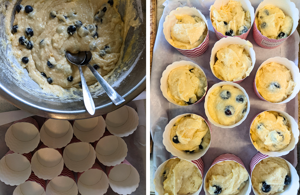 Blueberry muffins a la me