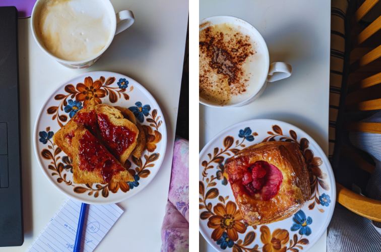 December breakfasts leaning heavily into raspberries, as usual!