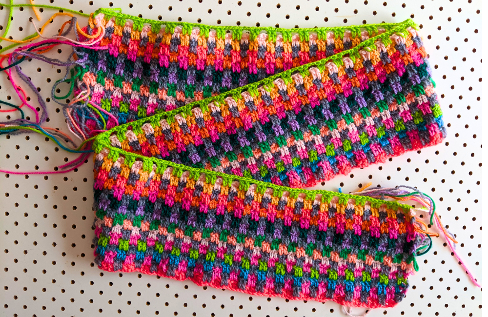 Slow progress on my Snuggle Stitch Blanket.