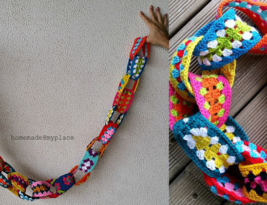 The Granny Yarn Chain by Homemade At My Place
