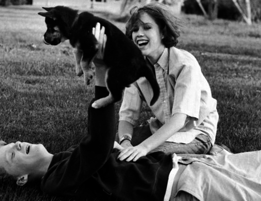 Molly Ringwald and Anthony Michael Hall