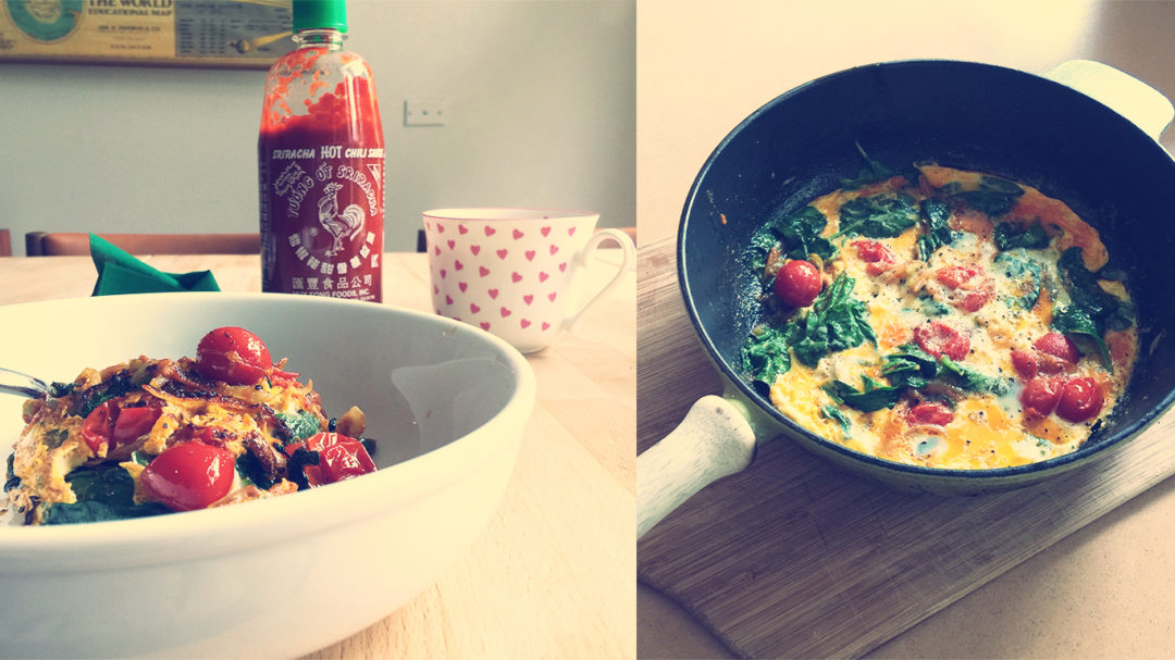 Smashed and Spicy Omelette