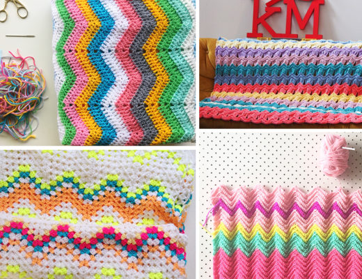 How to crochet a ripple blanket