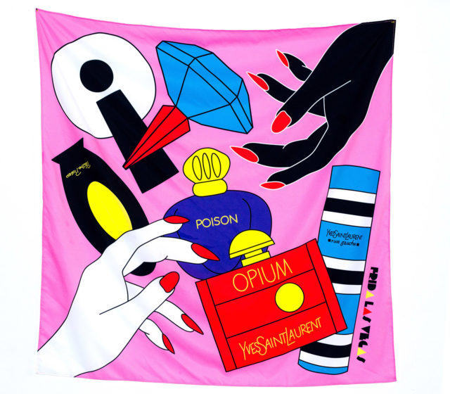80s mum perfume scarf by Frida Las Vegas