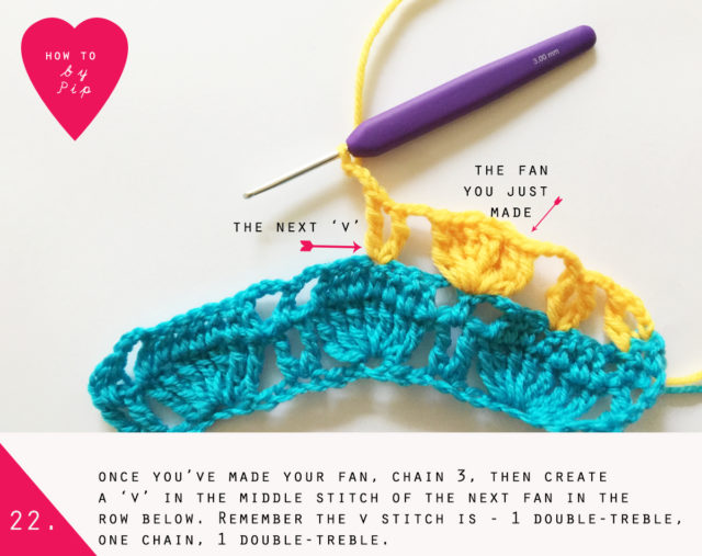 How to crochet a Fanny Blanket by Pip Lincolne