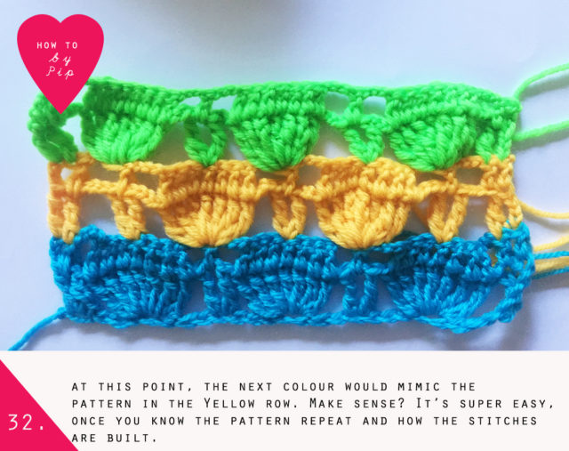 How to crochet a Fanny Blanket by Pip Lincolne