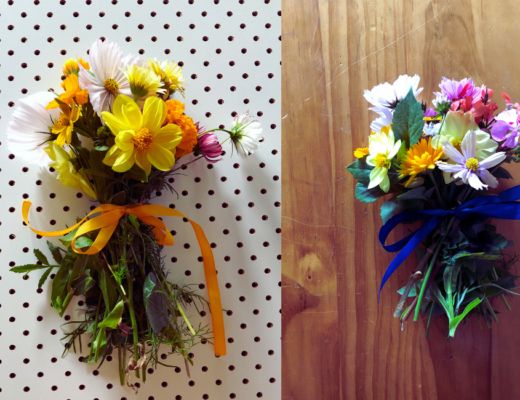 Two posies of flowers from my garden