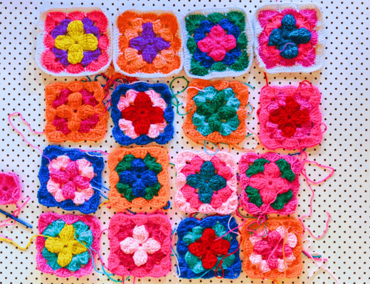 Image: Squares for a Weekend In Stockholm crocheted blanket