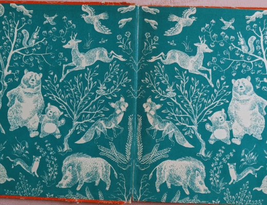 Op shopped book for June (those endpapers!)
