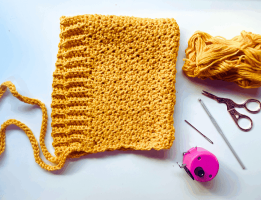 Yellow bonnet for June