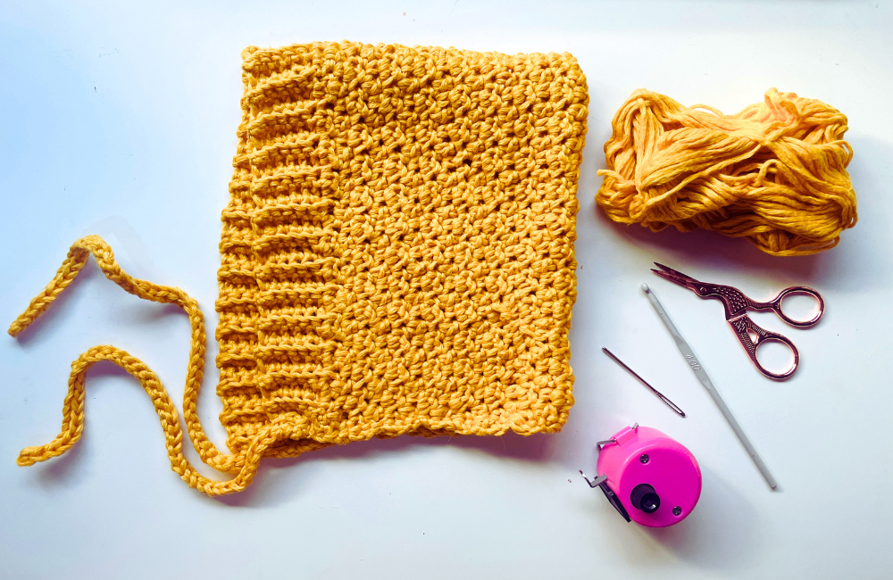 Yellow bonnet for June